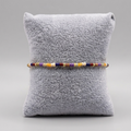 Sunset Spark Seed Strand – Colorful Glass Seed Bead Stretch Bracelet⁠