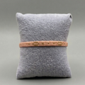 Peach Lattice Band – Japanese Miyuki Woven Pull-String Bracelet⁠