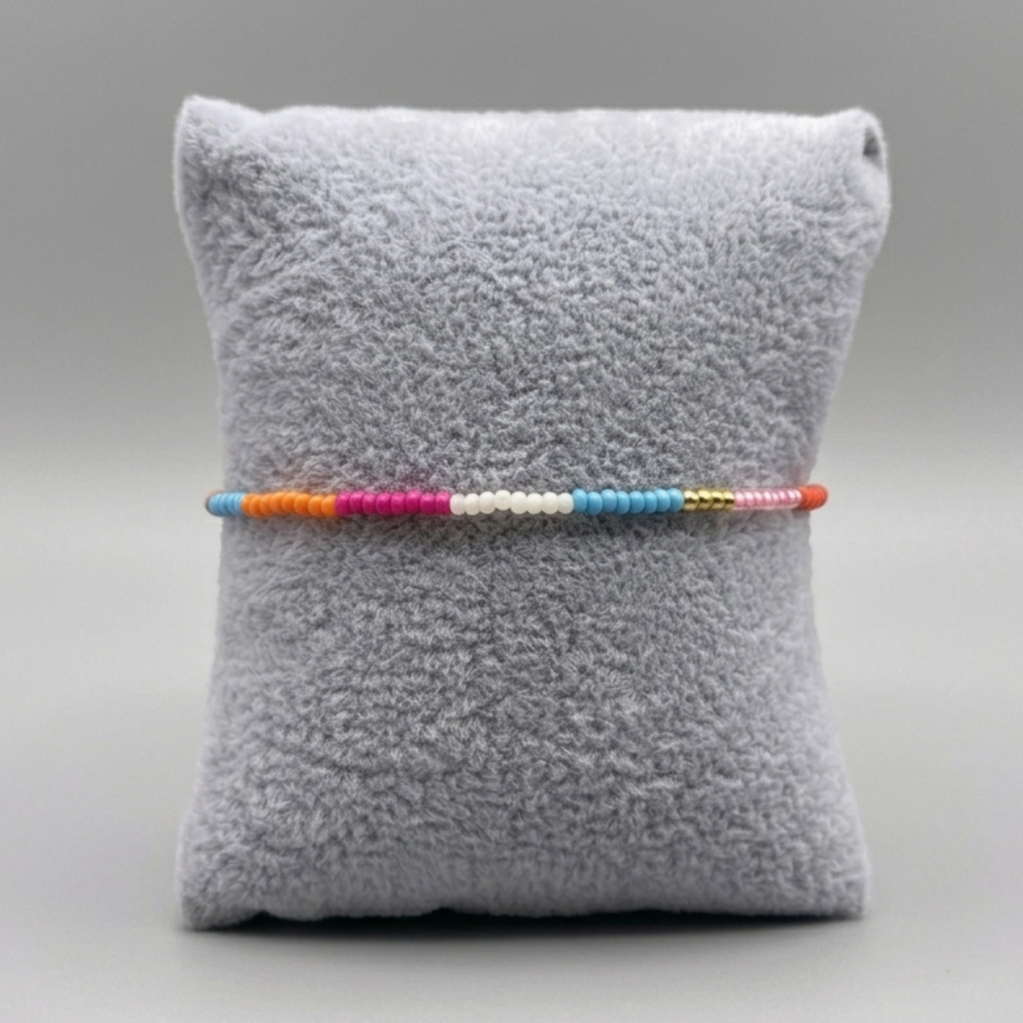 Tidal Pop Thread – Colorblock Seed Bead Bracelet