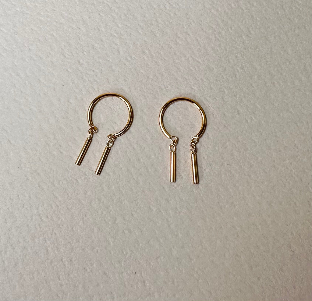 Stainless Steel Mini Belle Hoops