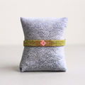 Matcha Blossom Delica Band – Japanese Glass Woven Loom Bracelet