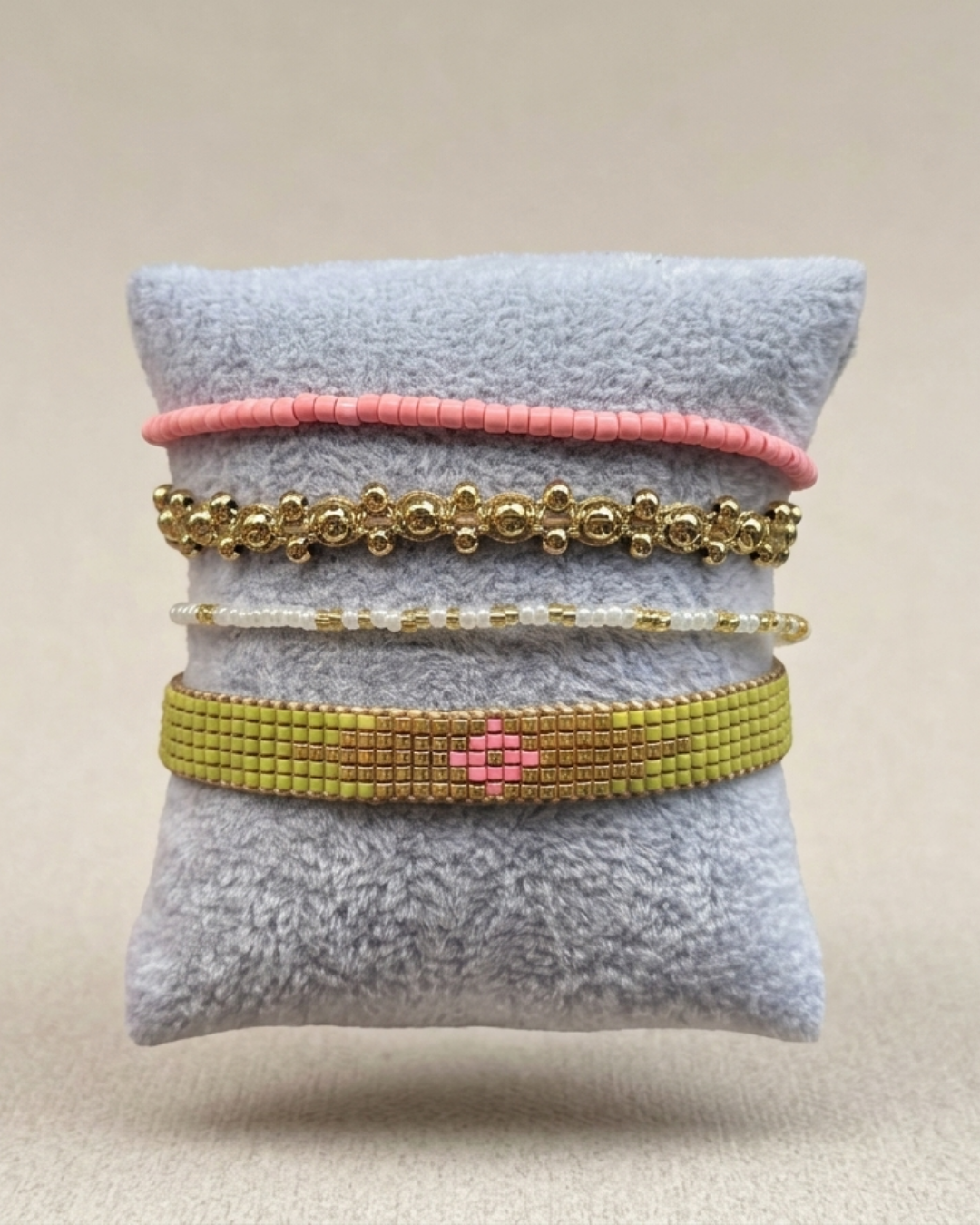Matcha & Rose Gold Stack